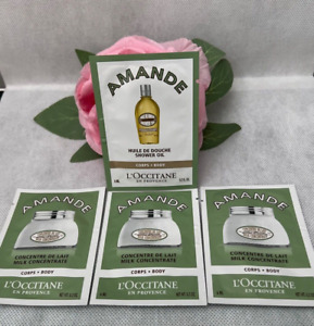 L'Occitane Amande Firming & Smoothing Milk Concentrate & Shower Oil Samples