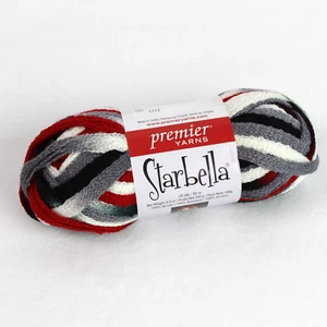 Premier Yarns Starbella Rüschen Netz Schal, College 3,5 Unzen 33 Yds 100 % Acryl - Bild 1 von 4