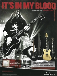 Anuncio de serie de guitarras Lamb of God Mark Morton Signature Jackson 2015 - Imagen 1 de 3