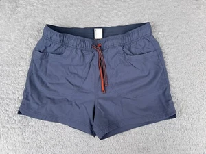 REI Shorts Girls Large 14-16 Blue Elastic Waist Nylon Blend Stretch Hike Run Gym - Picture 1 of 14