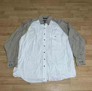 Resistol Rodeo Gear Mens Khaki Button Down Shirt Button Front Flat Collar XL - Picture 1 of 9