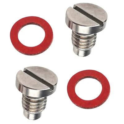 2pcs Drain Fill Plug Screw & Gasket For Yamaha Outboard 18-2374 688-45341-10-00 - Image 1 of 4