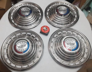 Vintage 1963 Ford Galaxie 500 14 Inch Hubcaps - Bild 1 von 5