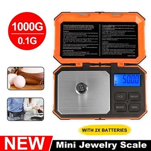 0.1G to 1000 Gram Electronic Pocket Mini Digital Gold Jewellery Weighing Scales - Picture 1 of 7