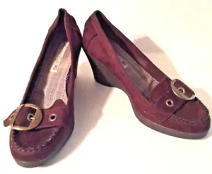 American Eagle Damenschuhe braun Wildleder Keilabsatz Größe 8 M - Bild 1 von 11