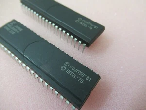 2 x MBL8088-1 Integrated Circuit  Fujitsu CPU D8088 8088 8Bit 10Mhz DIP40  - Picture 1 of 5