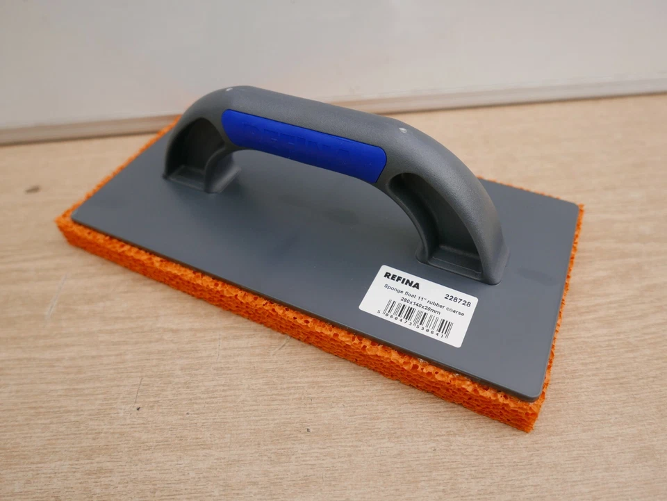 REFINA 11" 280MM x 140MM x 20MM PLASTERERS COARSE RUBBER SPONGE FLOAT 228728 - Image 1 of 1