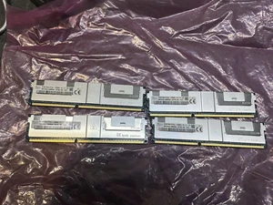 4 x 32GB SK Hynix PC3L-10600L 4Rx4 Server Memory DIMM 1333 HMT84GL7BMMR4A-H9#3H - Picture 1 of 2