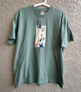 Supreme My Bloody Valentine Green T-Shirt Graphic Box Logo Size L Made In USA - Picture 1 of 7