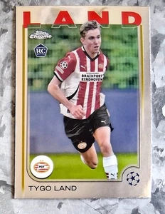 #120 Tygo Land 2024-25 Topps Chrome UEFA Rookie Card - PSV Eindhoven - Picture 1 of 2
