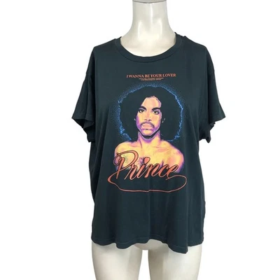 DAYDREAMER - WOMEN'S XL - GRAY SHORT SLEEVE CREW NECK PRINCE T-SHIRT - Image 1 of 4