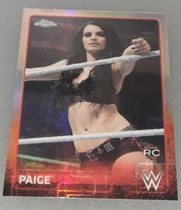 2015 WWE Topps Silver Refractor Paige Rookie #51 - Foto 1 di 2
