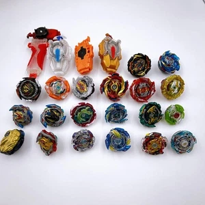 Takara Tomy Beyblade Burst Large Lot Set w/4 Launchers 19pcs Used - Picture 1 of 9