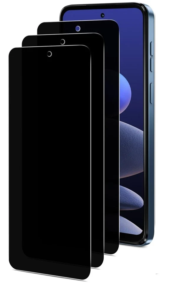 3 Pack Privacy Tempered Glass Screen for Motorola Moto G Play 2025 Anti-Spy - Image 1 of 1