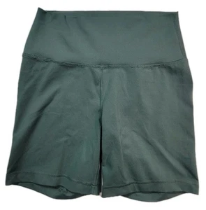 Yogalicious Lux Everyday Shorts High Rise Slim Fit Womens Size Large Green - Foto 1 di 7