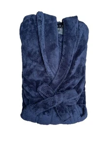Everyday Navy Supersoft Dressing Gown with Hood by Very - Size UK 4XL/5XL - Picture 1 of 7