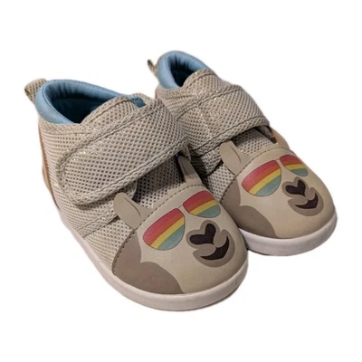 Ikiki Squeaky Toddler Shoes New Walker Adjustable Squeaker Cool Llama Size 6 - Image 1 of 4