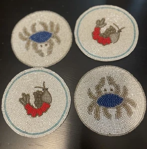 Juego de 4 posavasos con cuentas NUEVO - Imagen 1 de 5