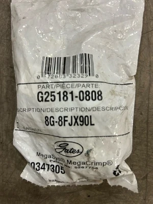 Montaje hidráulico Gates MegaCrimp 8G-8FJX90L G25181-0808 Foto 1 de 2