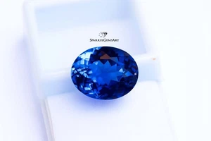 10-12Ct Sapphire Oval Cut Gemstone rare Sapphire For Ring Pendant - Picture 1 of 15