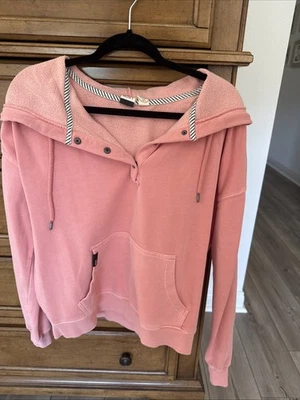 Women’s Roxy Pink Hooded Sweatshirt Size Lg Preowned Good Condition - Image 1 of 4
