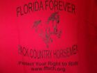 Florida Back Country Horsemen Red L T Shirt