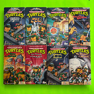 Teenage Mutant Ninja Turtles F.H.E. 90's Cartoon VHS Movie Lot Of 8