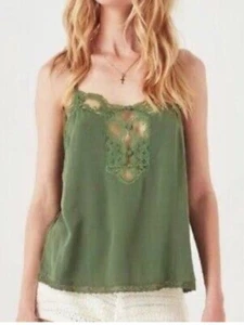 Spell and the Gypsy Love Lace Khaki Green cami XL - Picture 1 of 7