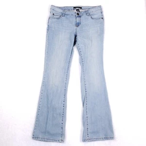 Southpole Jeans Bootcut Size 13 Light Blue Stretch Y2K Low Rise Denim Boho Retro - Picture 1 of 12