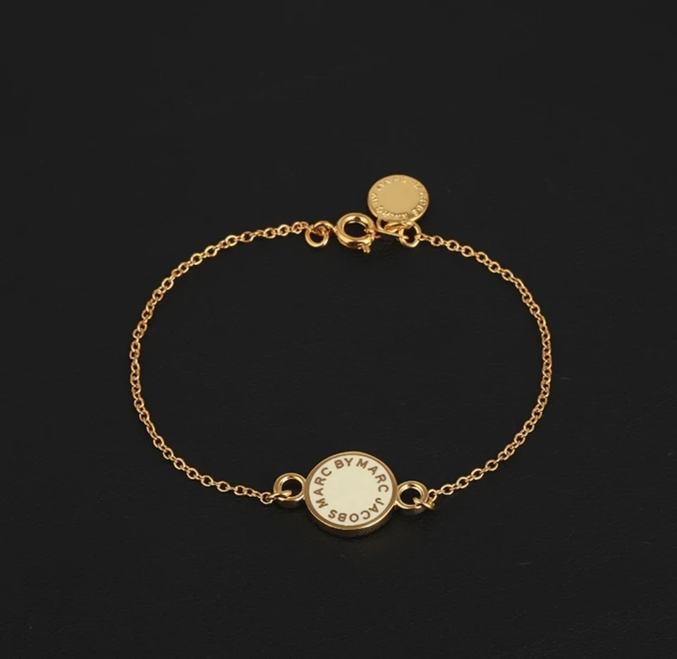 NUEVO MARC JACOBS LOGO disco Esmalte Pulsera Envío Gratis Foto 1 de 4