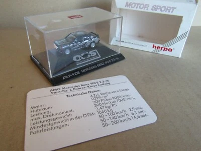 468 D Herpa 3511 AMG Mercedes 190E W201 # 2 Dekra Ludwig HO 1/87 + Scatola - Immagine 1 di 4