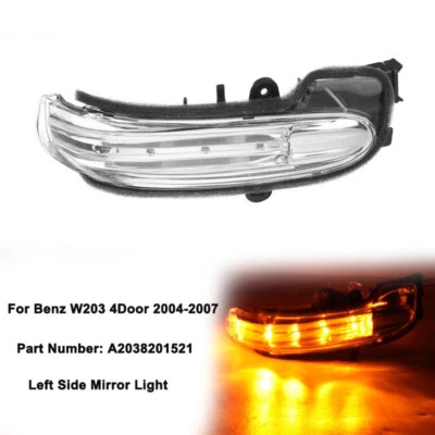 Miroir Feu clignotant Rétroviseur Indicateur Gauche pour Benz W203 2004-2007 - Photo 1/4