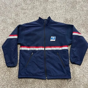 Giacca uomo vintage anni 90 grande blu full zip Polartec Peckham - Foto 1 di 9