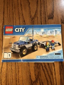 LegoCity Set 60082 #1 Dune Buggy Trailer Manual Only - Picture 1 of 2