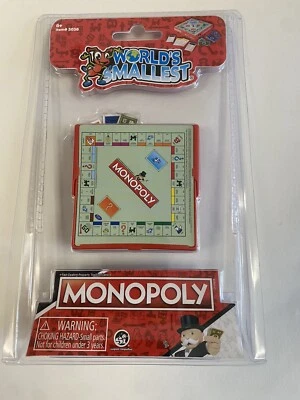 Juego de mesa de viaje MONOPOLY, Worlds Smallest de Super Impulse / Hasbro NUEVO Foto 1 de 3