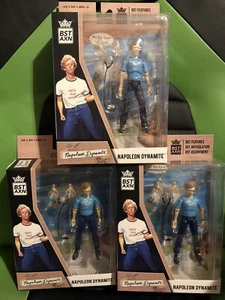 LOYAL SUBJECTS BST AXN: NAPOLEON DYNAMITE BLUE SHIRT VARIANT 5” FIGURE LOT OF 3 - Picture 1 of 5