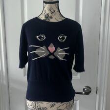 Tu Navy Blue Sweater Cat