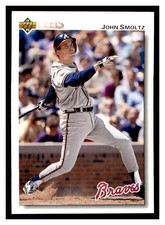 1992 Upper Deck #322 JOHN SMOLTZ Atlanta Braves ~F9I