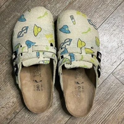 Zueco BIRKIS by BIRKENSTOCK Camden Mule Boston EE. UU. Para mujeres 6 Lana Fieltro Estampado Foto 1 de 4