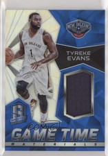 2015-16 Panini Spectra Game Time Materials Silver Prizm /49 Tyreke Evans #35