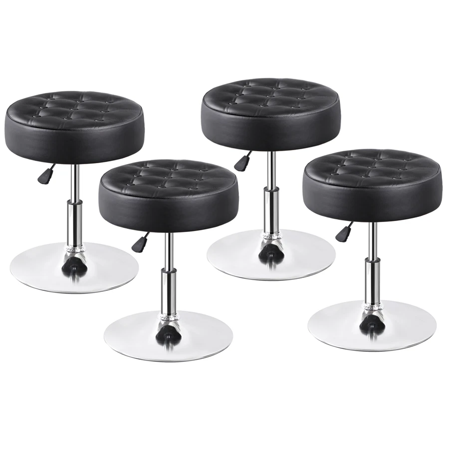 1/2/4PCS Adjustable Vanity Stool 360° Swivel Ottoman Chair Stool for Makeup Room - Image 1 of 1