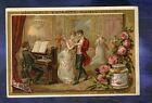 Chromo Liebig S170 Couleur Color Rose Bal Ball Piano Pianiste Old Trade Card