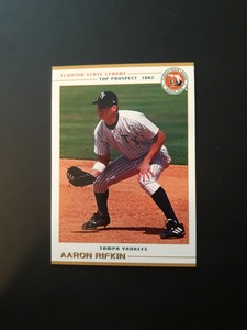 2002 Florida State League Top Prospect Aaron Rifkin Tampa Yankees