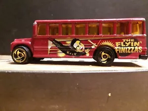 1988 HOT WHEELS "FLYIN FINIZZAS" BUS DIECAST 3" L 1:64 - Picture 1 of 9
