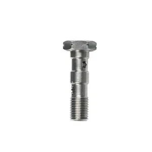 Goodridge Banjo Bolt Double M10 x 1.0mm Pitch Stainless Steel with Washers - Picture 1 of 1
