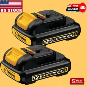 2-PACK 12Volt XR Max Lithium-ion Battery For DeWalt 3.0Ah DCB127-2 DCB120 DCB121 - Picture 1 of 12