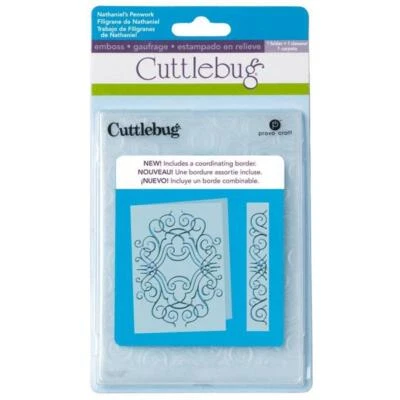 Cuttlebug Prägeschablone Embossing-Schablone nathaniel s 12,7x17,8cm / 2tlg. - Bild 1 von 2