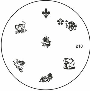 Moyou Stamping Schablone Stempel Nails Stamp # 210 - Bild 1 von 1