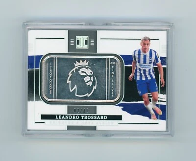 2021-22 Leandro Trossard Panini Impeccable Silver Bar Brighton & Hove Card 2/32 - Image 1 of 3