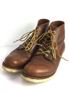 Used Red Wing 9111 Leather Boots US 10 Brown Men's Shoes No Box Round Toe - Picture 1 of 9